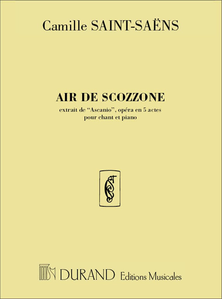 Air De Scozzone Extrait De Ascanio Opera En 5